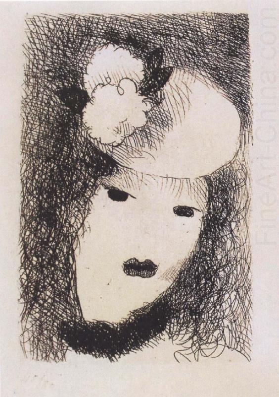 Woman wearing the hat, Marie Laurencin